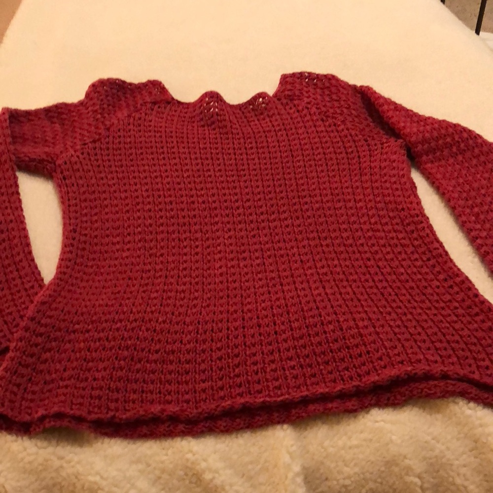 Lauren Ralph Lauren Jeans Red cotton/linen sweater